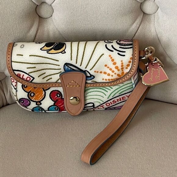 Dooney & Bourke Multicolor Disney Wristlet - Picture 1 of 15